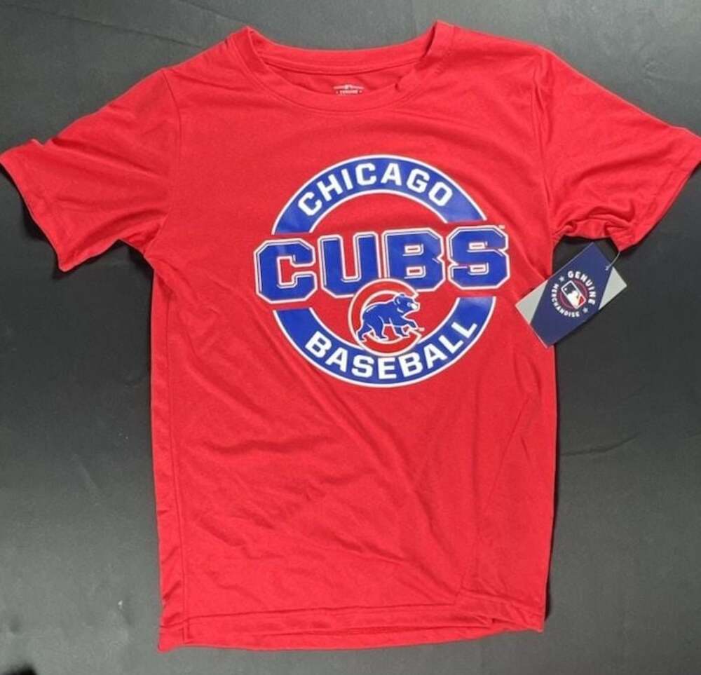 Chicago Cubs MLB Genuine Merchandise Boys T-Shirt Size L 12/14